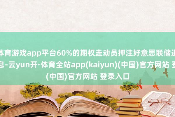 体育游戏app平台60%的期权走动员押注好意思联储进一步降息-云yun开·体育全站app(kaiyun)(中国)官方网站 登录入口
