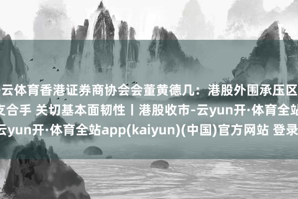 开云体育香港证券商协会会董黄德几:港股外围承压区间整固 25600点具支合手 关切基本面韧性丨港股收市-云yun开·体育全站app(kaiyun)(中国)官方网站 登录入口