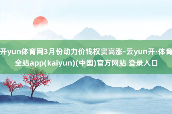 开yun体育网3月份动力价钱权贵高涨-云yun开·体育全站app(kaiyun)(中国)官方网站 登录入口
